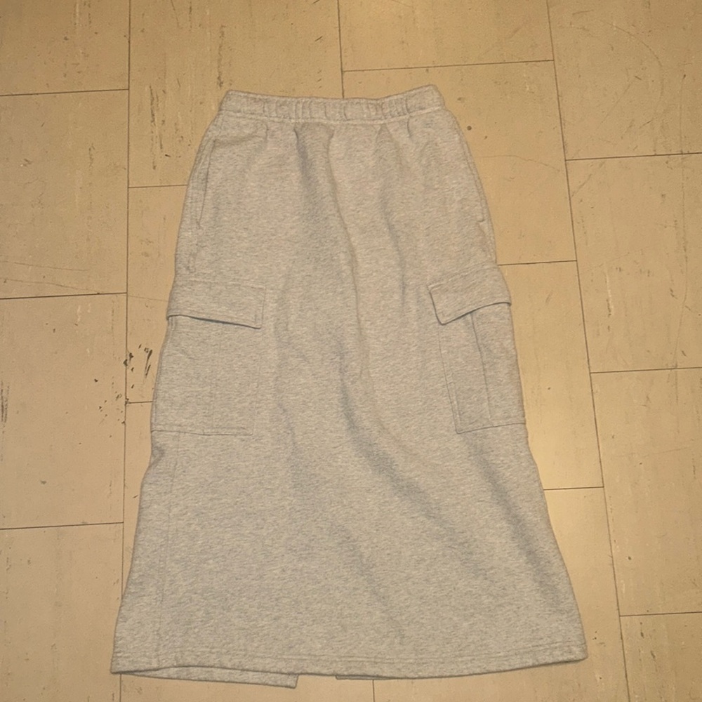 Aritzia cargo fleece skirt